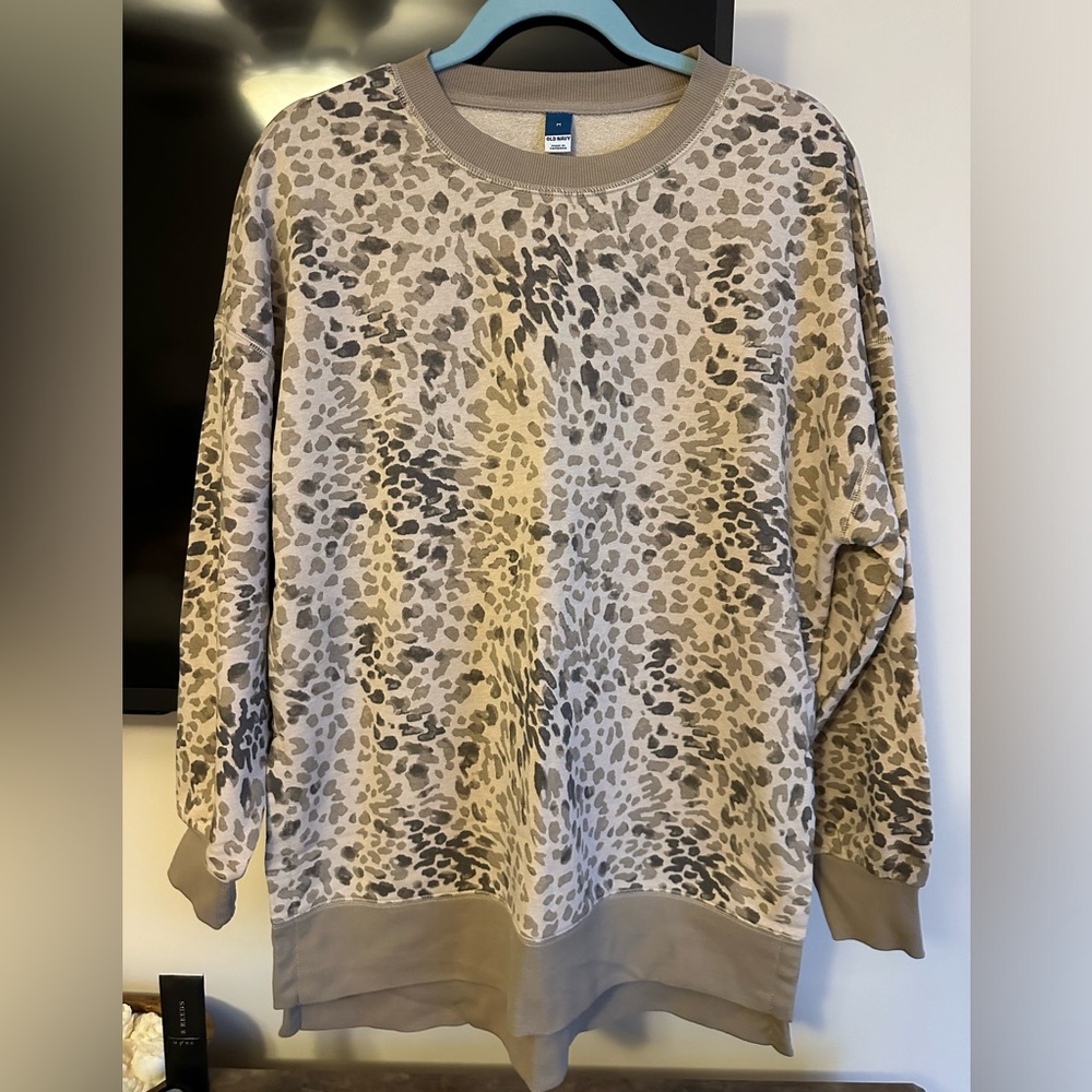 Leopard Sweatshirt/Tunic